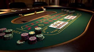 Antarmuka permainan live baccarat dengan tabel pembayaran terintegrasi